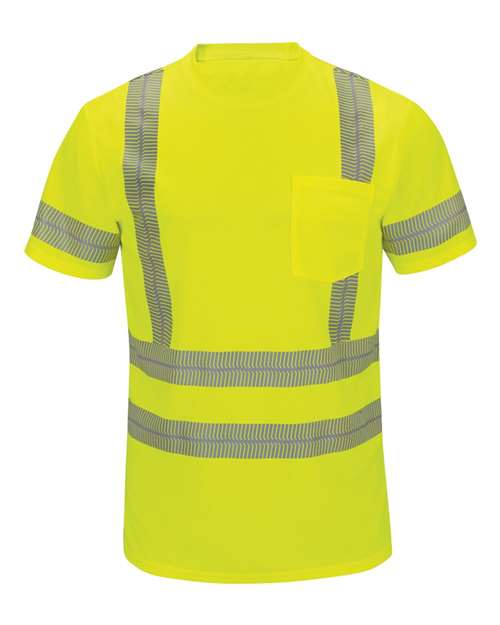 Red Kap Men's Tall High Visibility Short Sleeve T-Shirt SVY4T