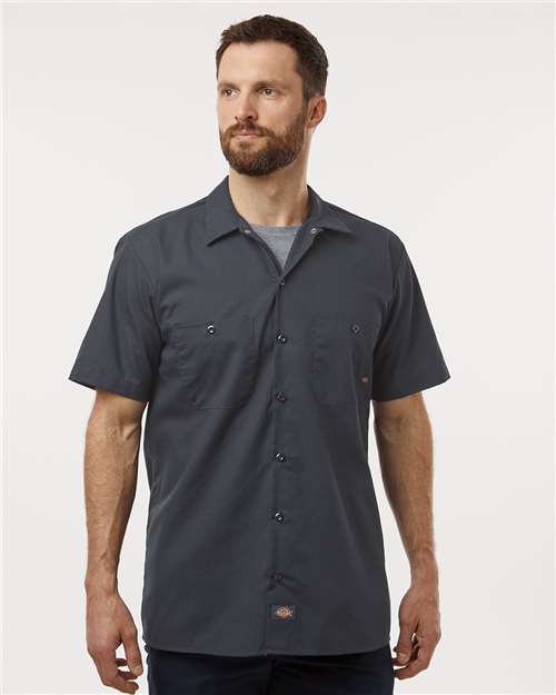 Dickies Men's Tall Industrial Short Sleeve Work Shirt S535T