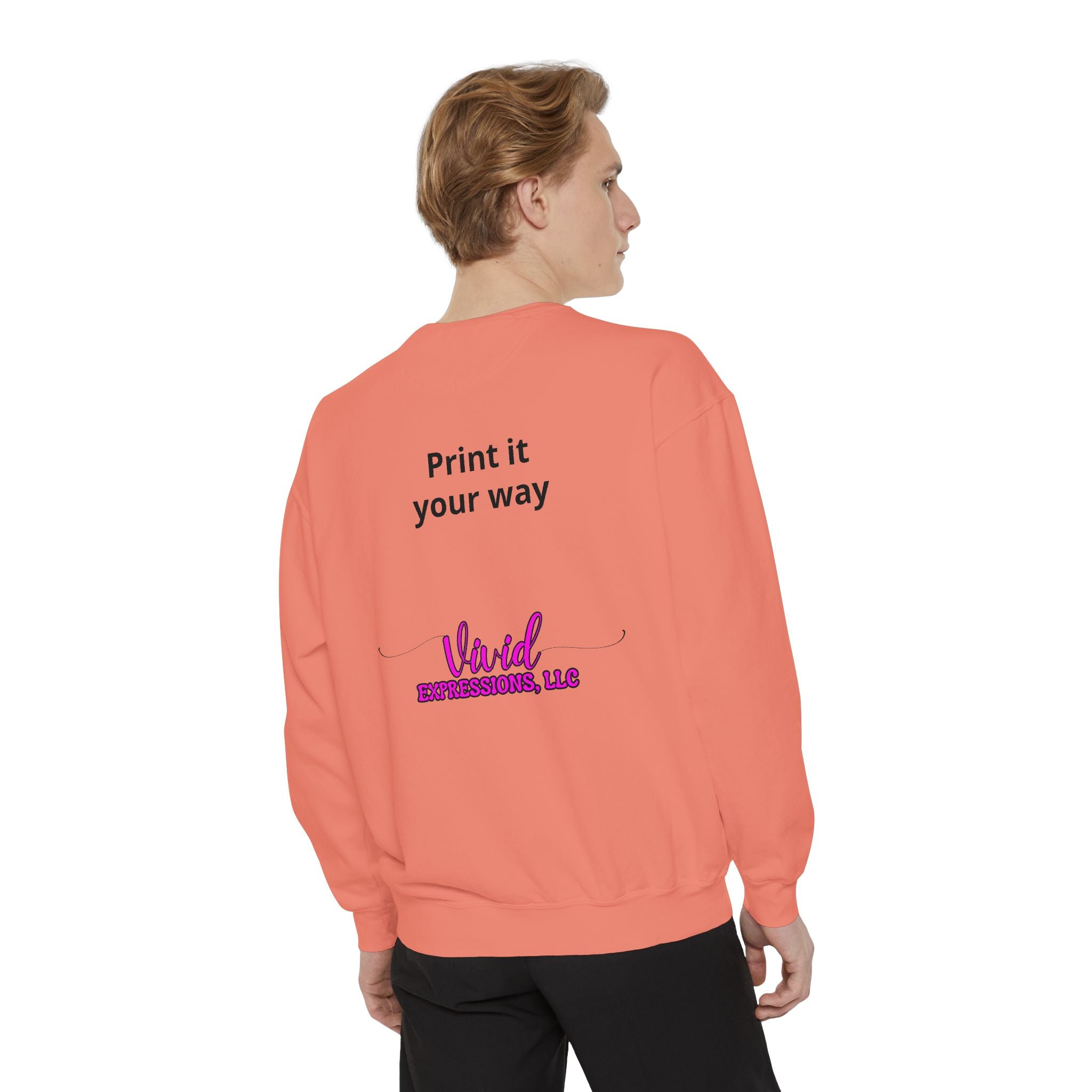 Customizable Sweatshirt "Print It Your Way" — Personalized Crewneck