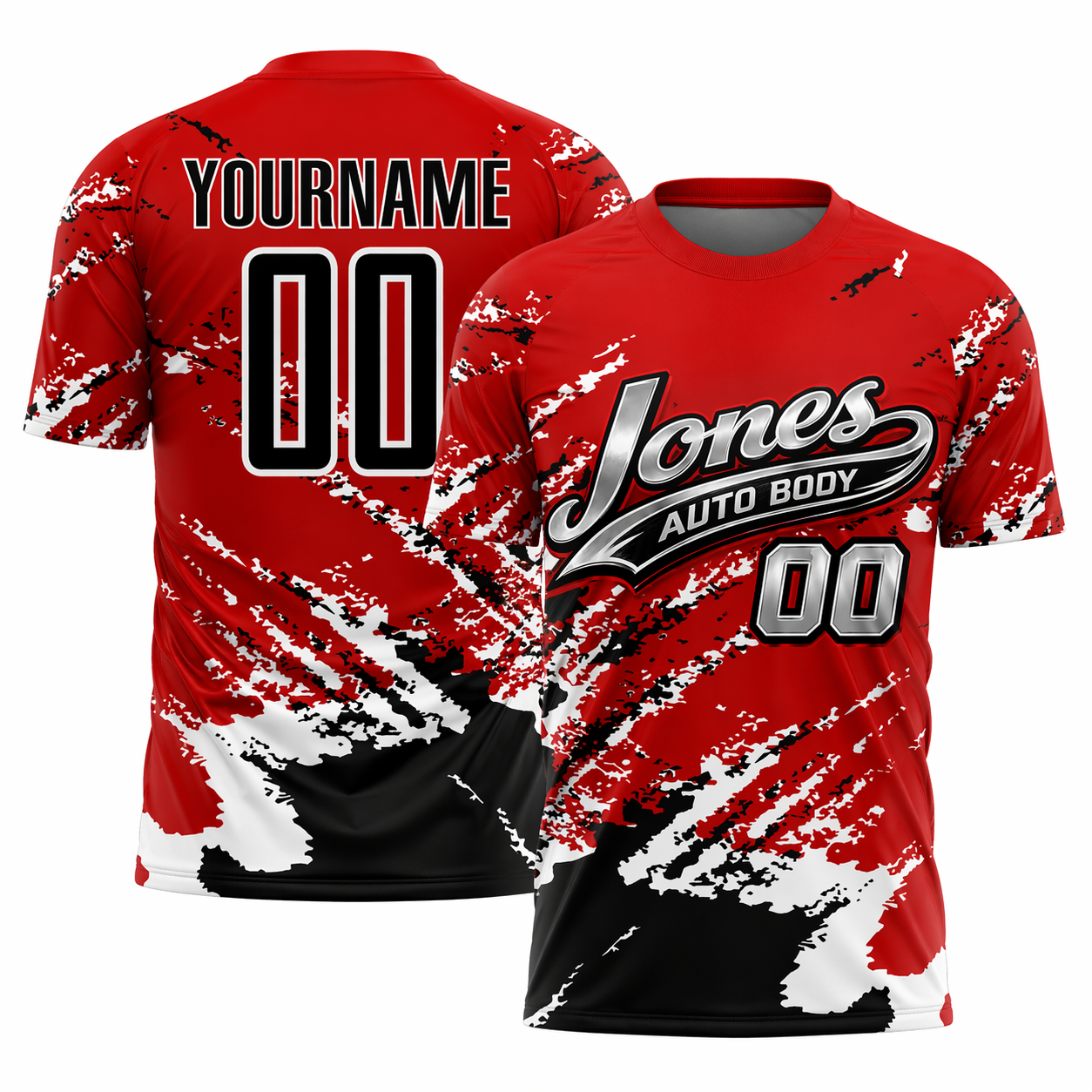 Jones Auto Body Parent Matching Ball Shirt — Customize With Player Number