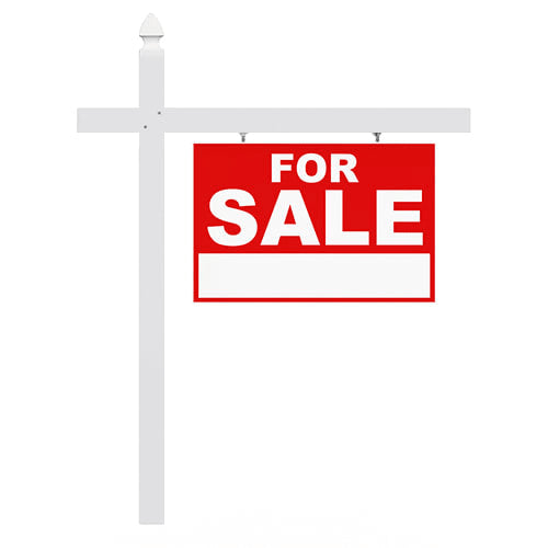 Vinyl Single Arm Sign Post – Real Estate & Directional Frame