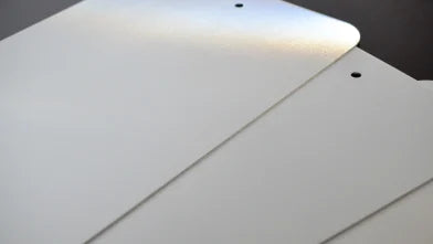 .080 Reflective Aluminum Sign Blanks (EGP) – Radius Corners, 2 Holes