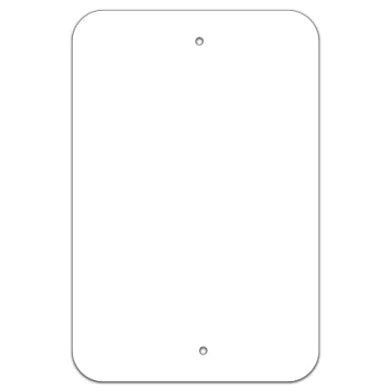 .080 Reflective Aluminum Sign Blanks (EGP) – Radius Corners, 2 Holes