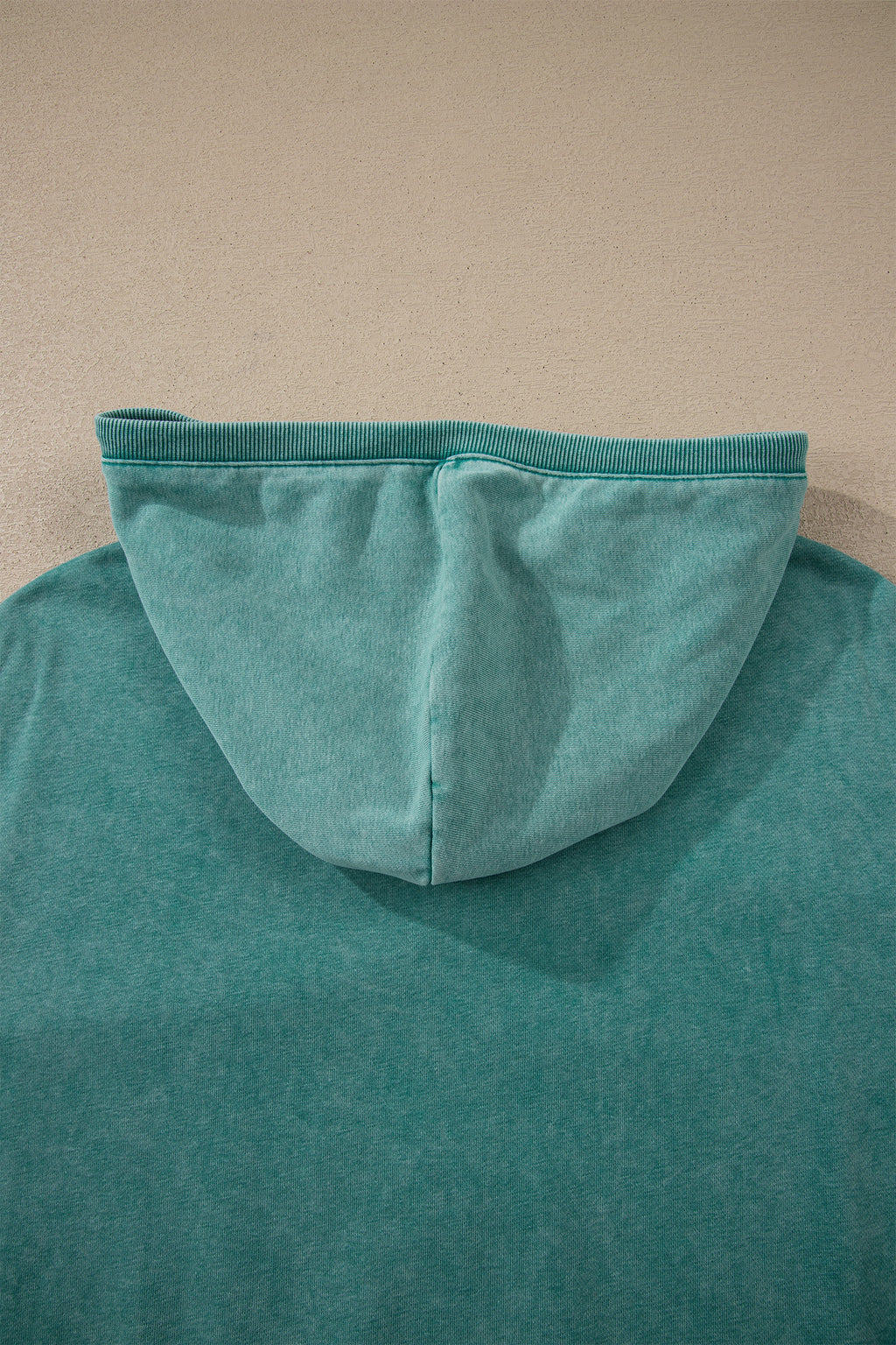 Ashleigh Blue Half Zip Kangaroo Pocket Mineral Wash Baggy Hoodie