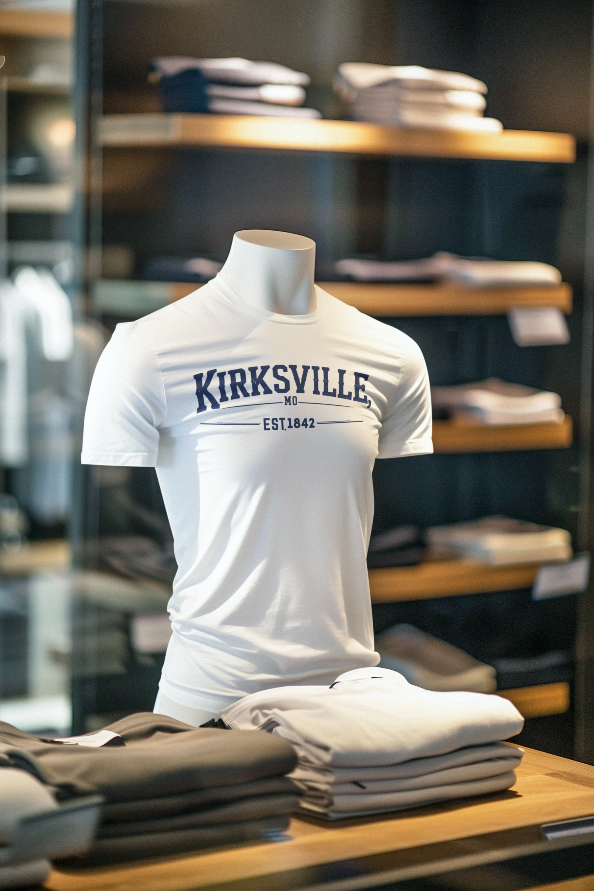 Elegant Kirksville Pride T-Shirt - 100% Cotton, Multiple Colors & Sizes