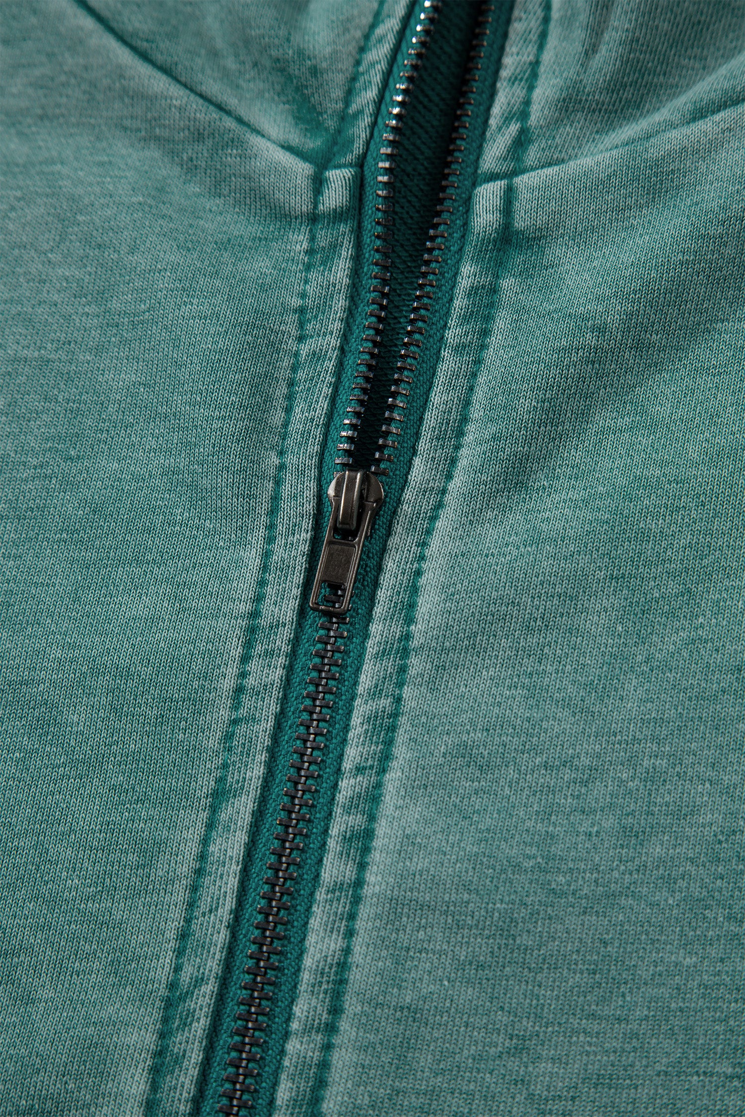 Ashleigh Blue Half Zip Kangaroo Pocket Mineral Wash Baggy Hoodie