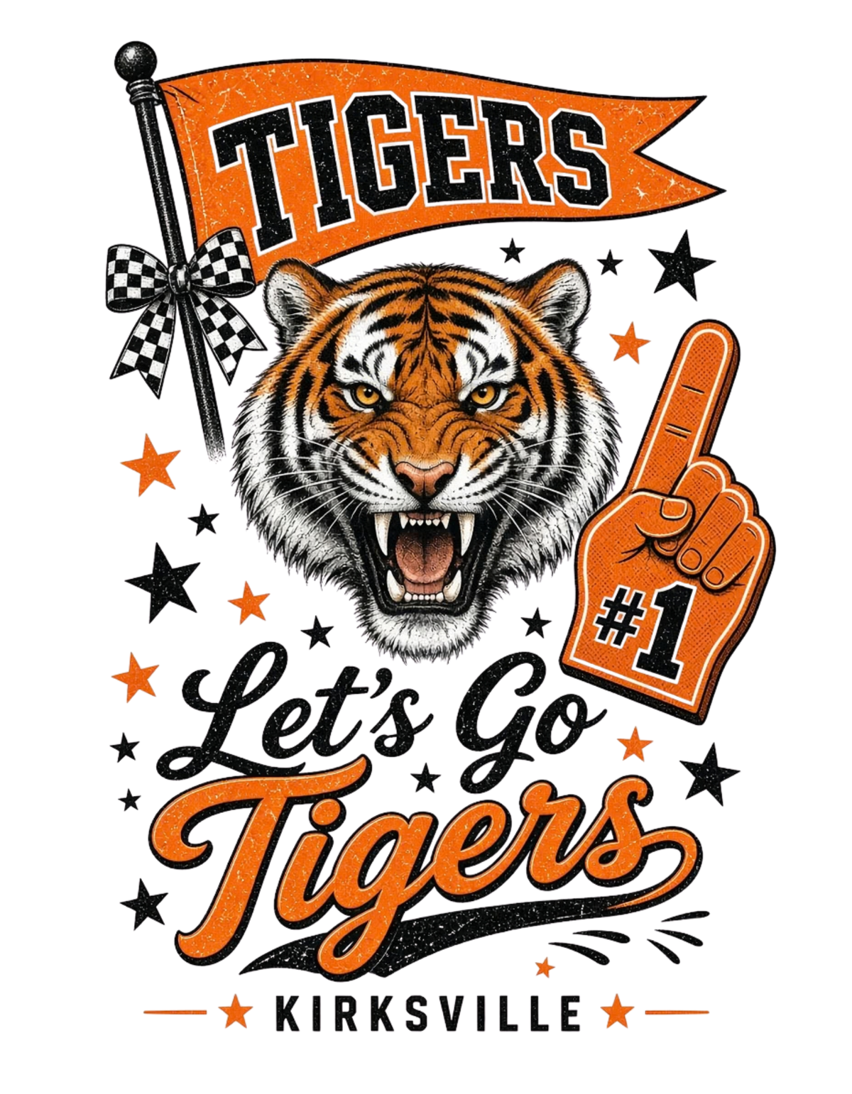 Let's Go Tigers Kirksville Game Day Shirt