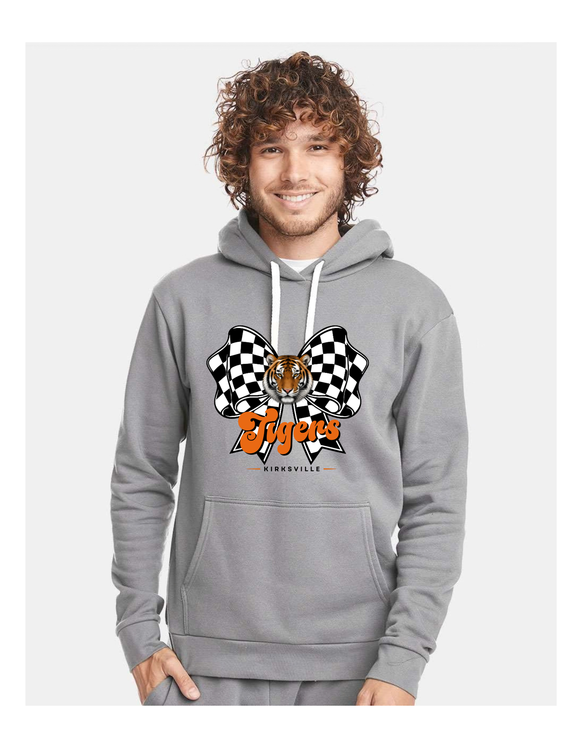 Kirksville Tigers Checkered Bow Spirit Shirt