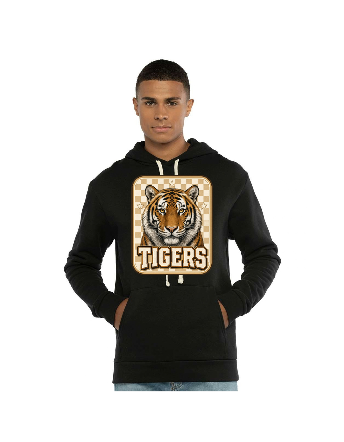 Kirksville Tigers Checkered Portrait Shirt