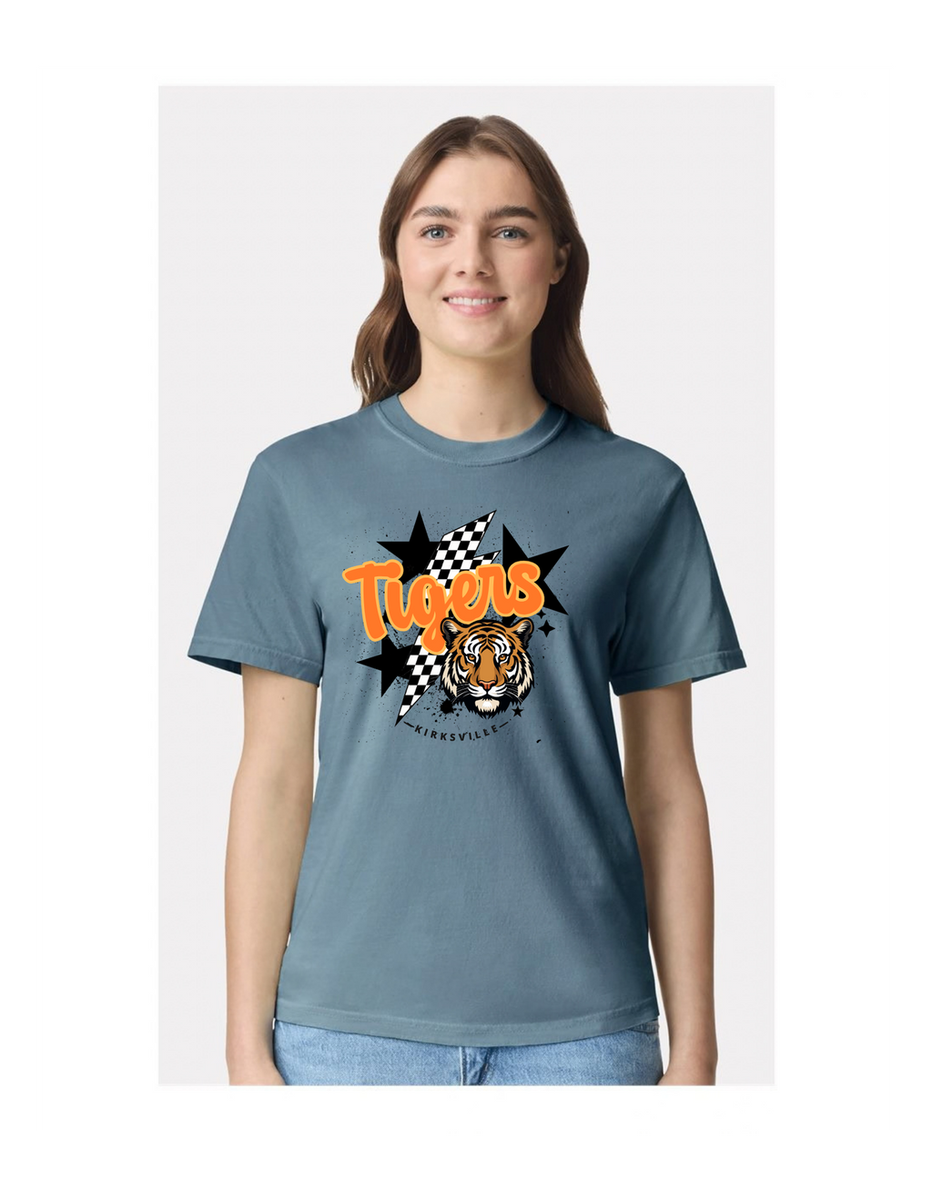Kirksville Tigers Lightning Bolt Game Day Shirt