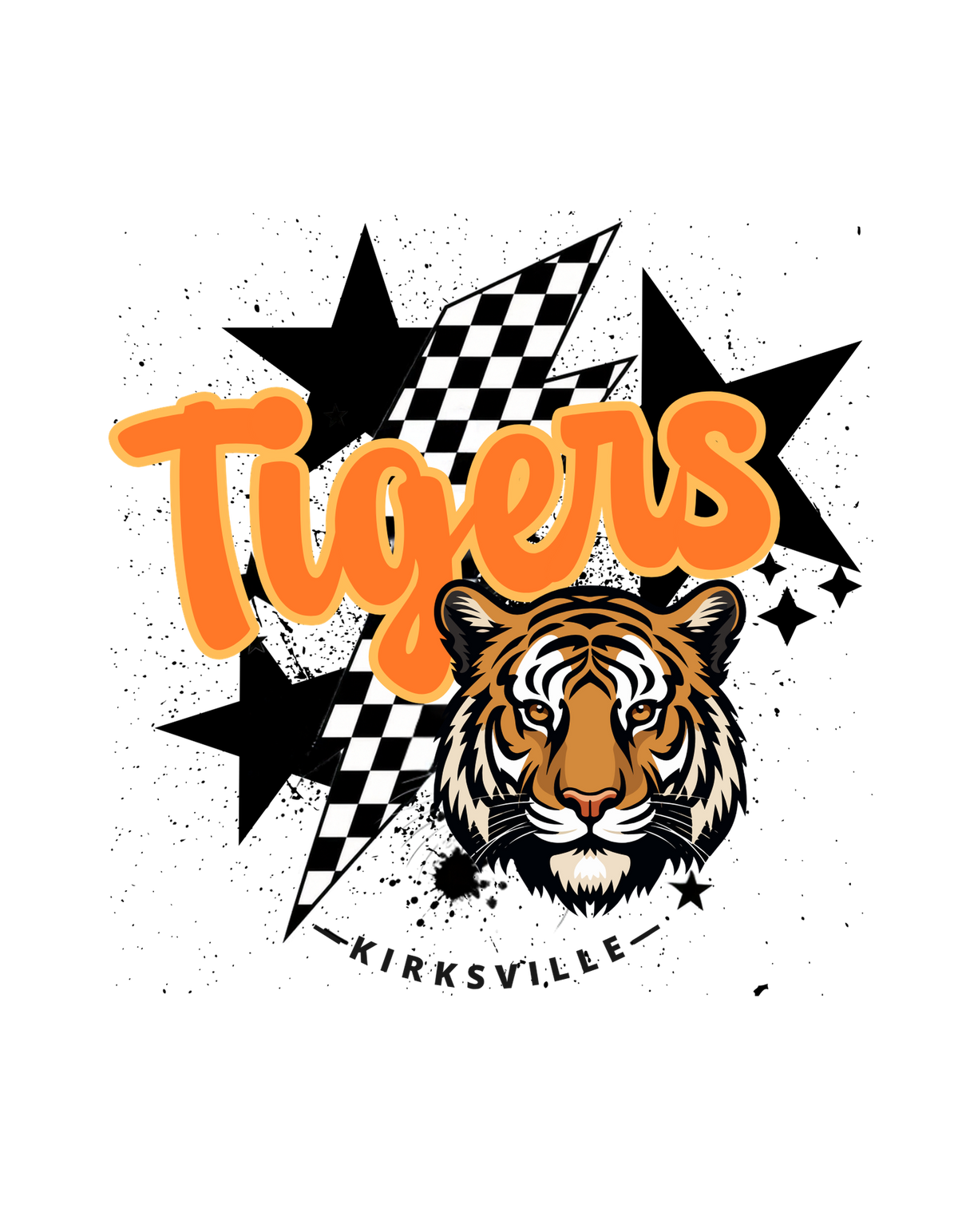 Kirksville Tigers Lightning Bolt Game Day Shirt