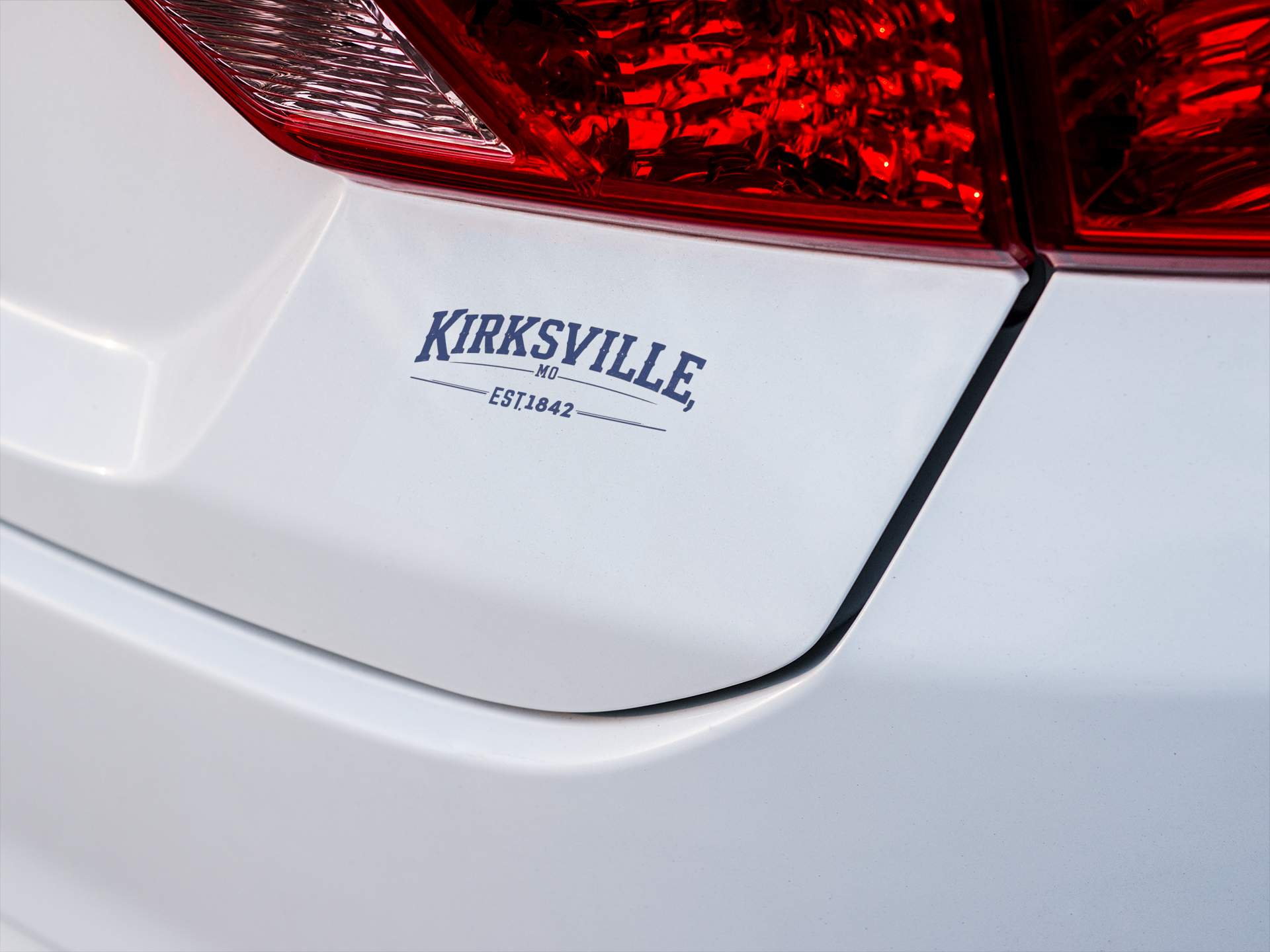Kirksville, MO Car Decal – Waterproof 4" Vinyl Sticker | Local Pride Gift by Vivid Expressions, LLC