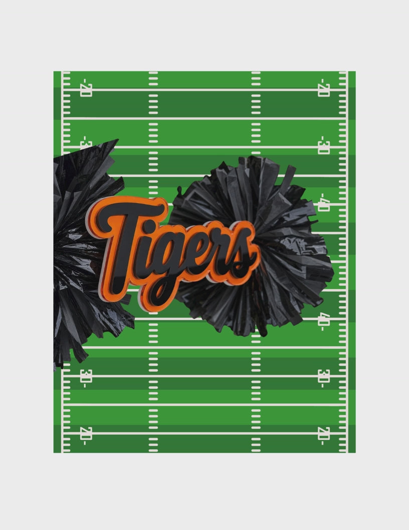 Tigers Cheer Stick — Acrylic Game Day Pom