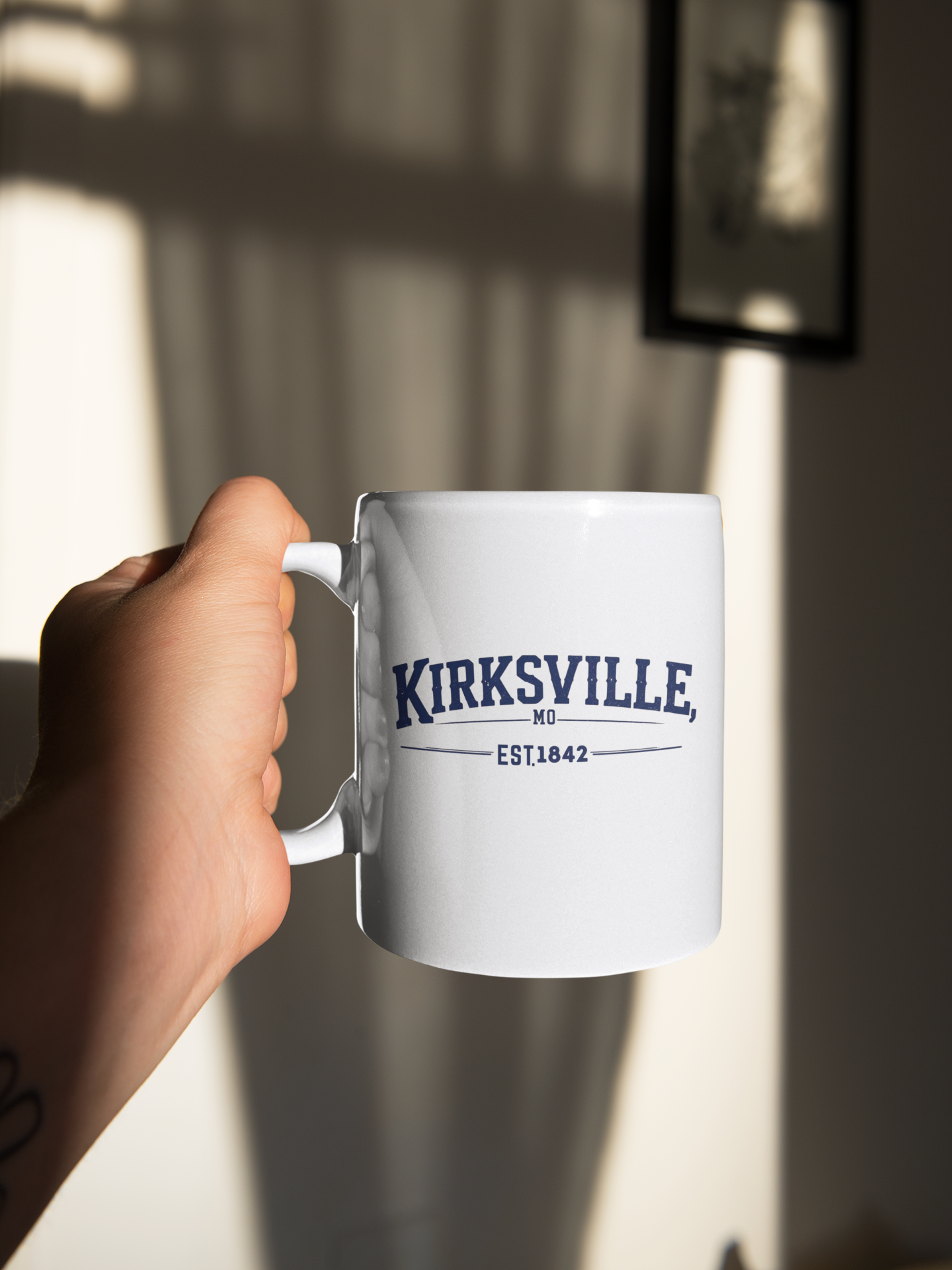 Kirksville, MO Coffee Mug – White Ceramic 15oz Cup | Local Gift Idea by Vivid Expressions, LLC